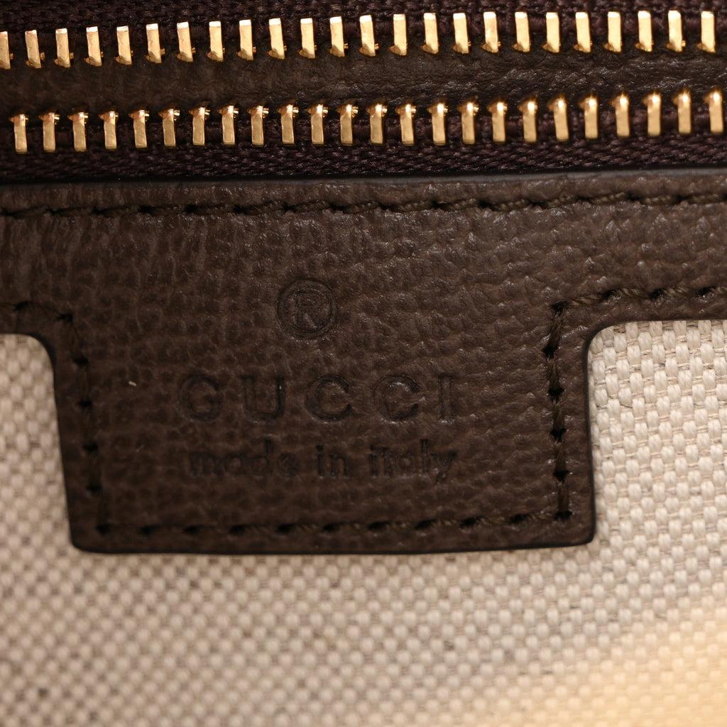 GG Supreme Monogram Web Small Ophidia Top Handle Bag  Beige Ebony wholesalehk.shop