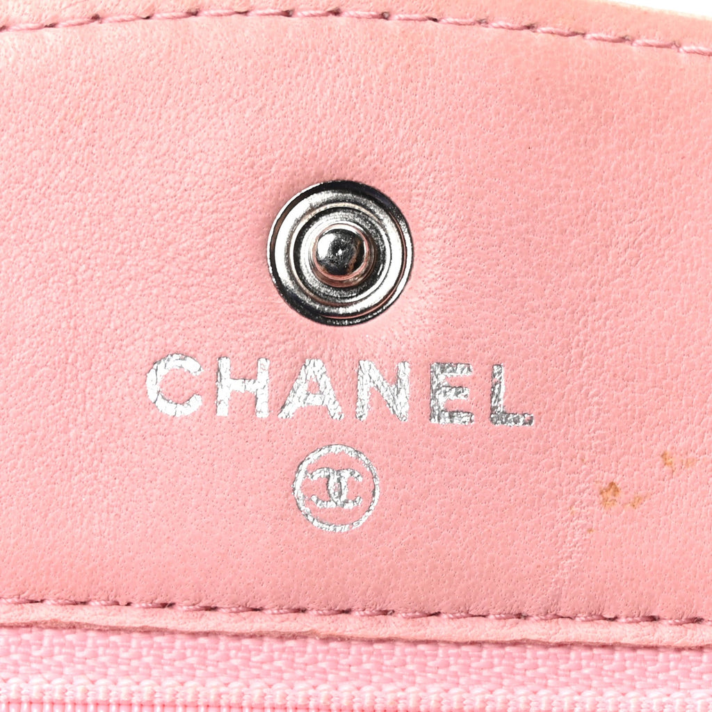 Caviar Timeless CC Wallet on Chain WOC Pink wholesalehk.shop