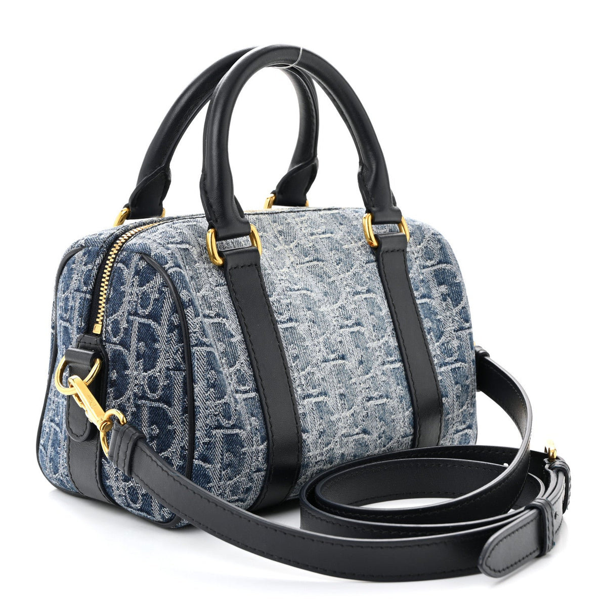 Denim Oblique Groove 20 Bag Blue wholesalehk.shop