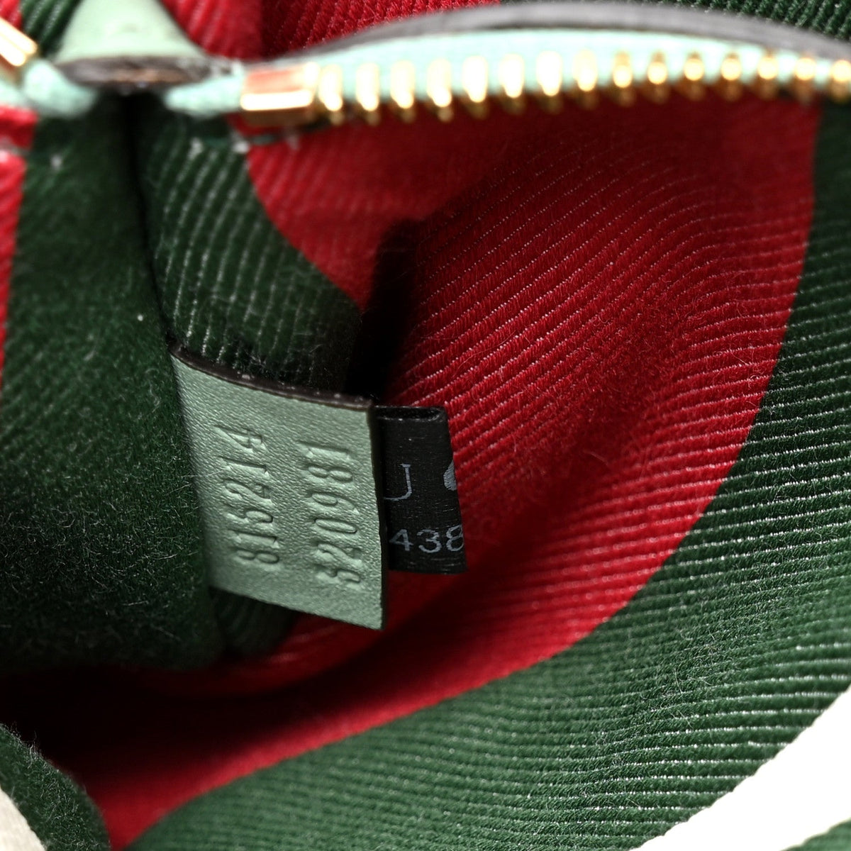 GG Supreme Monogram Emblem Medium Tote Bag Sage Green wholesalehk.shop
