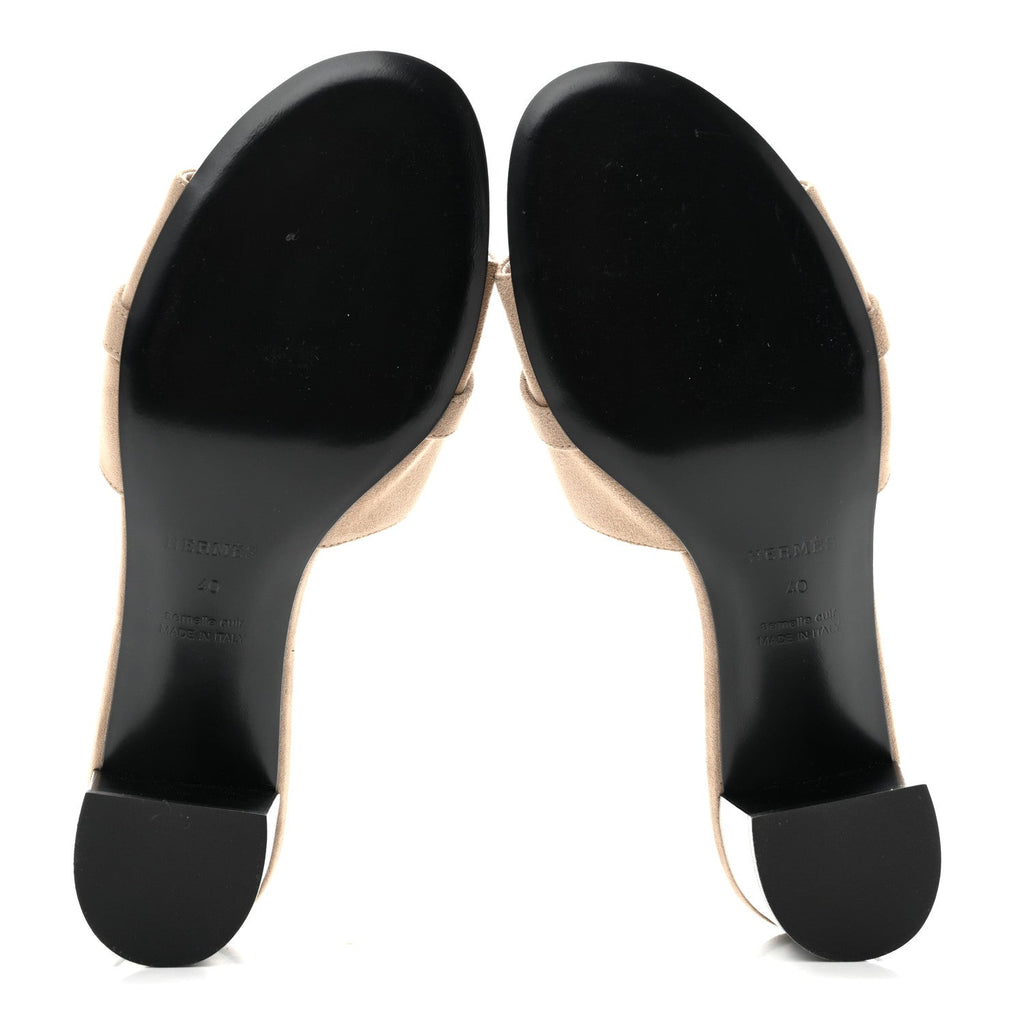 Suede Goatskin Gigi 50 Sandals 40 Beige Sable wholesalehk.shop