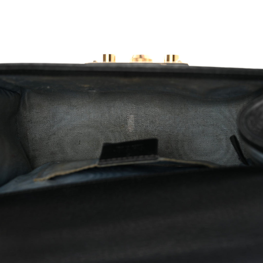 Grained Calfskin Bee Star Small Padlock Shoulder Bag Black £¨ Direct shipment via from wholesalehk.shop