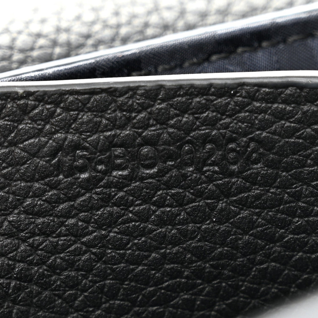Grained Calfskin Saddle Messenger Bag With Strap Black wholesalehk.shop