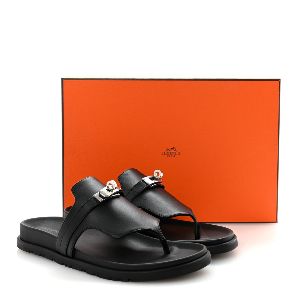 Calfskin Womens Empire Sandals 38 Black wholesalehk.shop