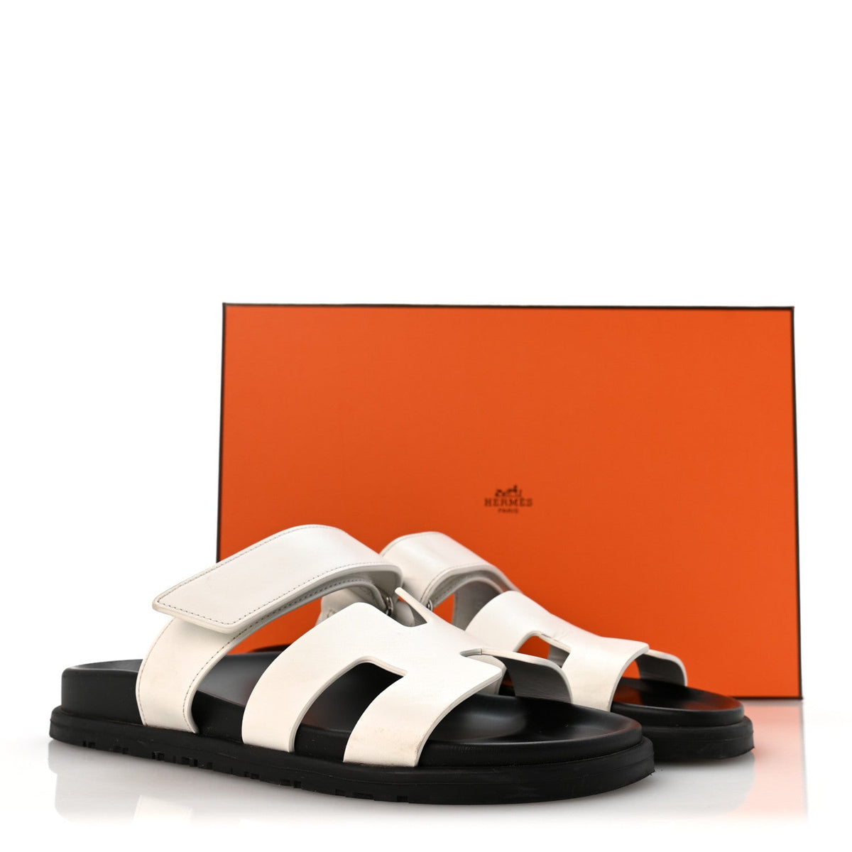 Calfskin Womens Chypre Sandals 37.5 White wholesalehk.shop