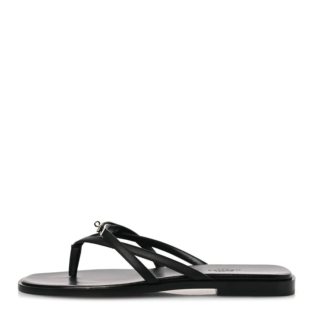 Calfskin Miss Sandals 39 Black wholesalehk.shop