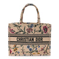 Raffia Embroidered Petites Fleurs Medium Book Tote Natural £¨ Direct shipment via from wholesalehk.shop