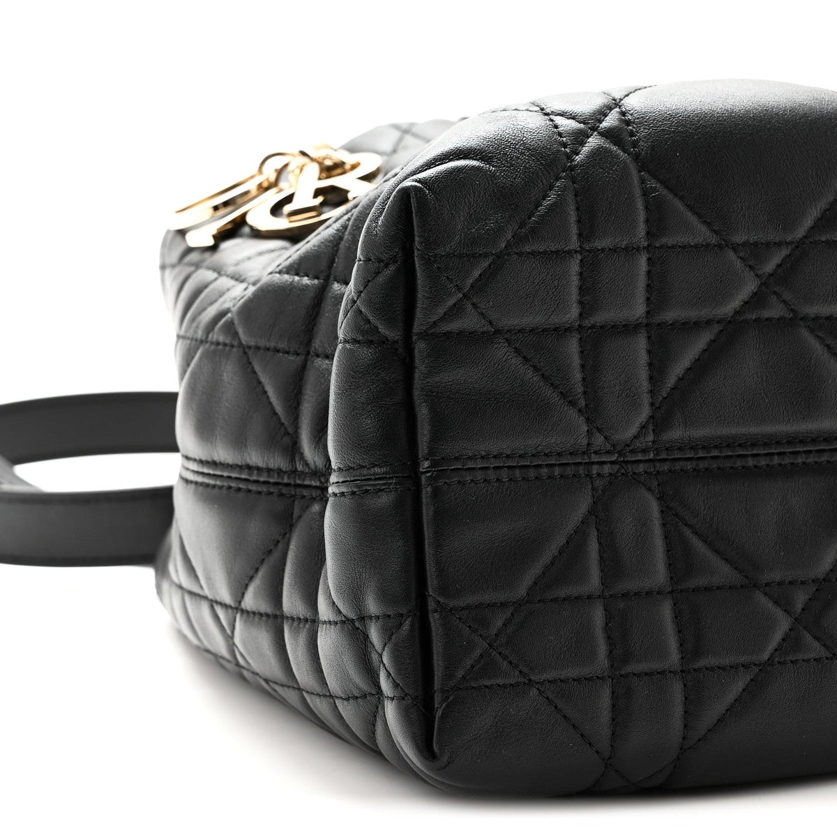Calfskin Macrocannage Small Toujours Vertical Tote Black wholesalehk.shop