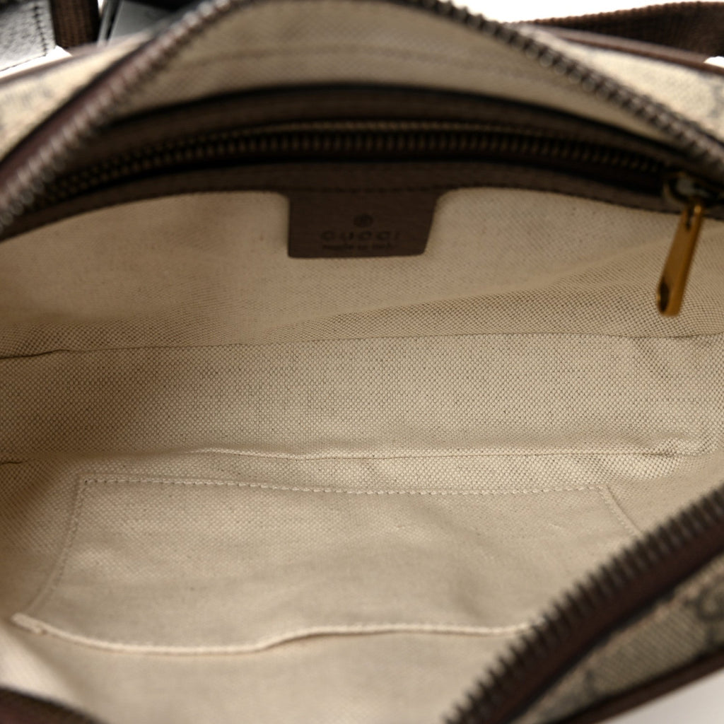 Soft GG Supreme Monogram Medium Ophidia Belt Bag Dark Brown wholesalehk.shop