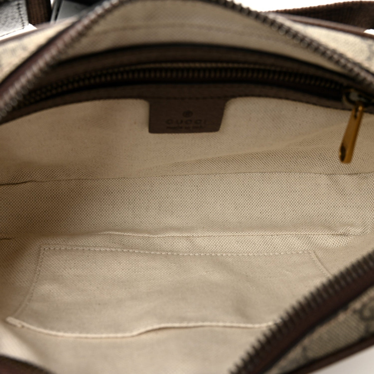 Soft GG Supreme Monogram Medium Ophidia Belt Bag Dark Brown wholesalehk.shop