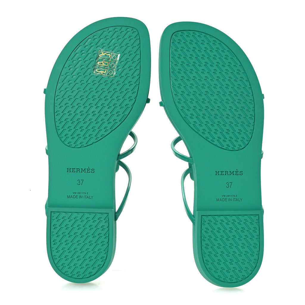 Rubber Womens Mykonos Sandals 37 Vert Tourmaline wholesalehk.shop