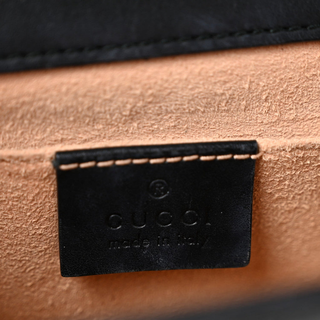 Guccissima Small Padlock Shoulder Bag Black £¨ Direct shipment via from wholesalehk.shop
