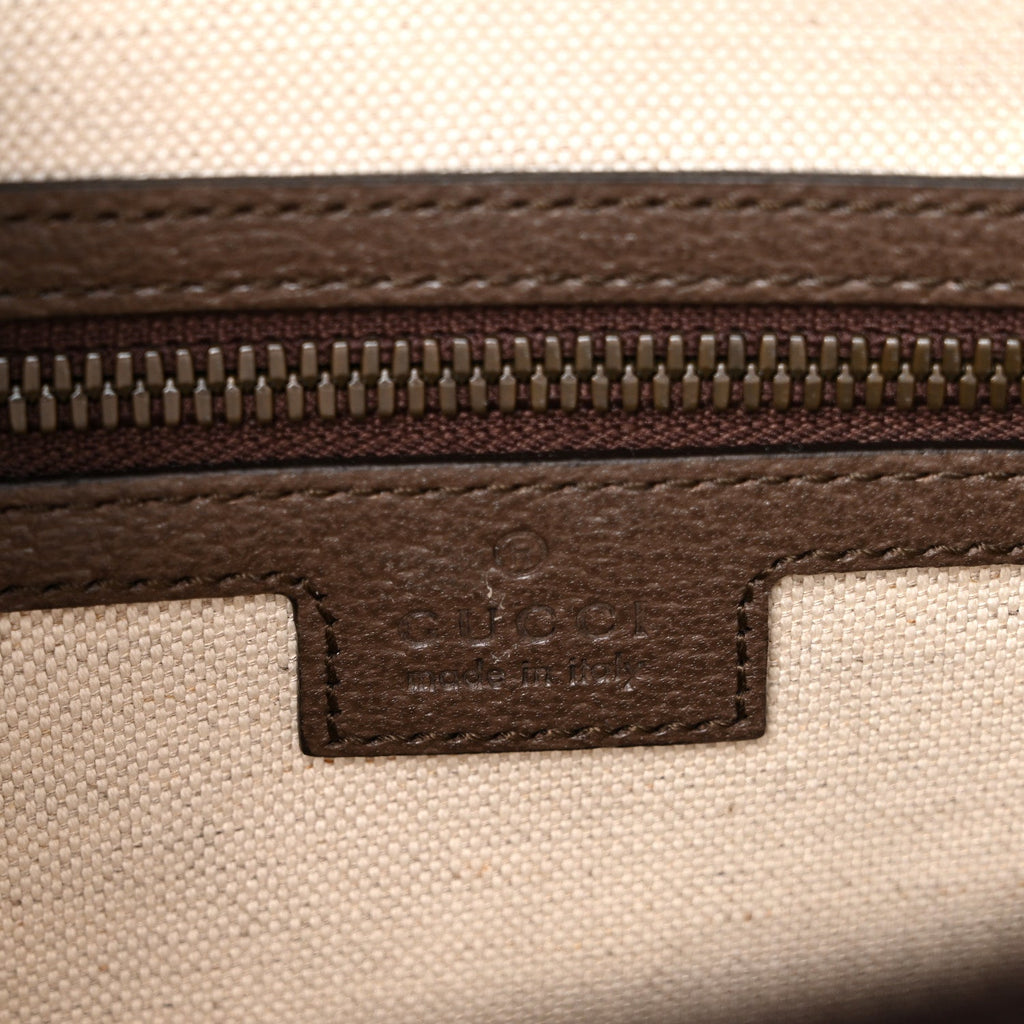 GG Supreme Monogram Web Small Ophidia Half Moon Hobo Brown wholesalehk.shop