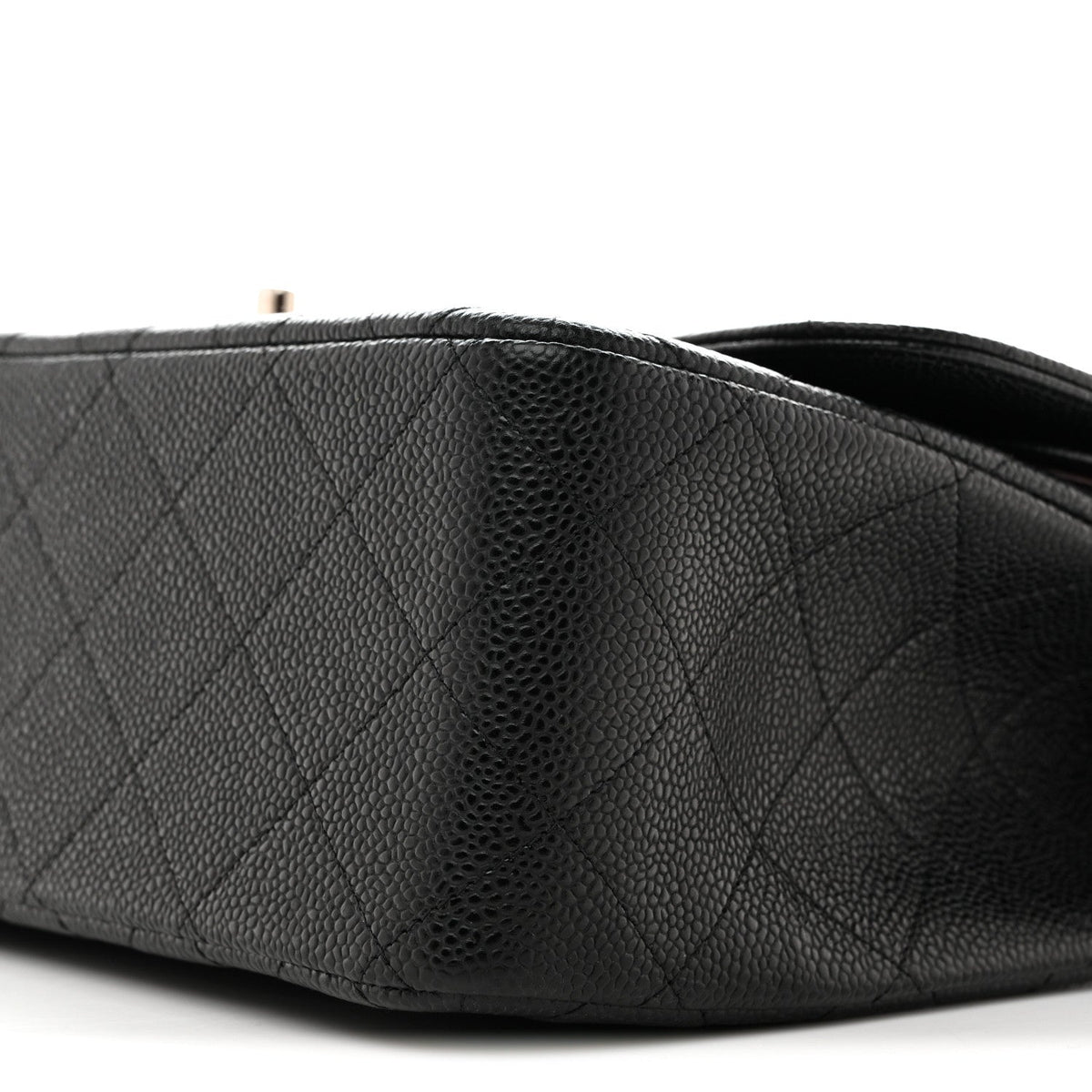 Caviar Quilted Jumbo Double Flap Black wholesalehk.shop