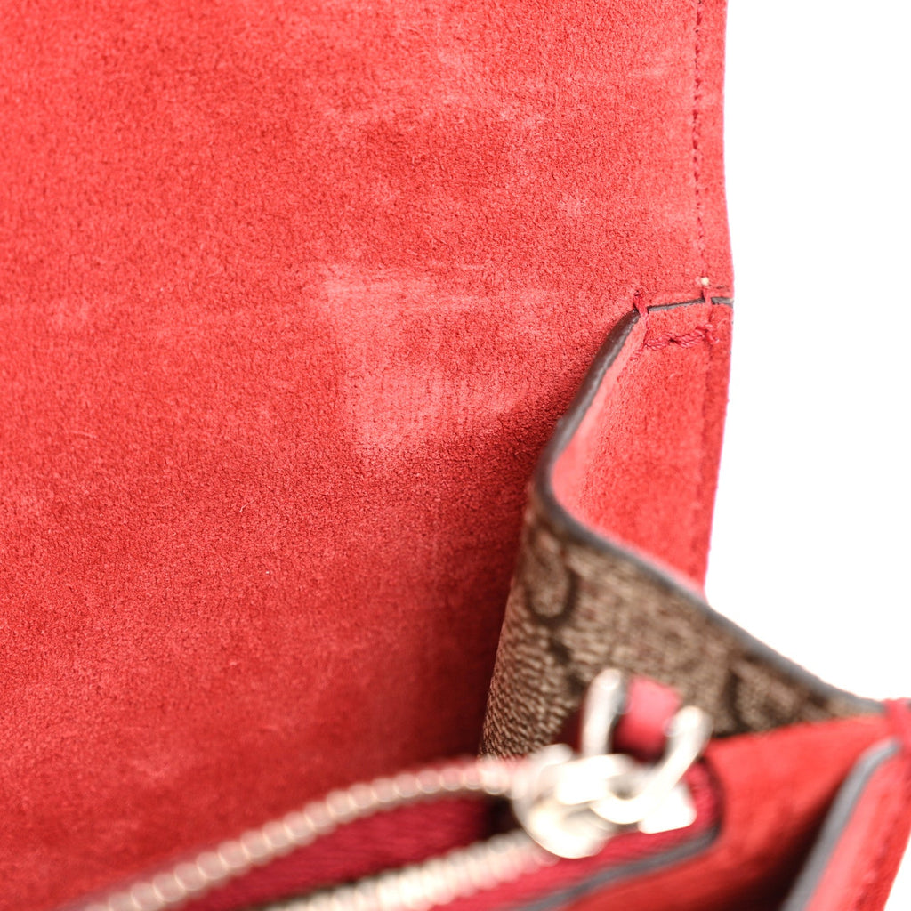 GG Supreme Monogram Small Dionysus Shoulder Bag Red wholesalehk.shop