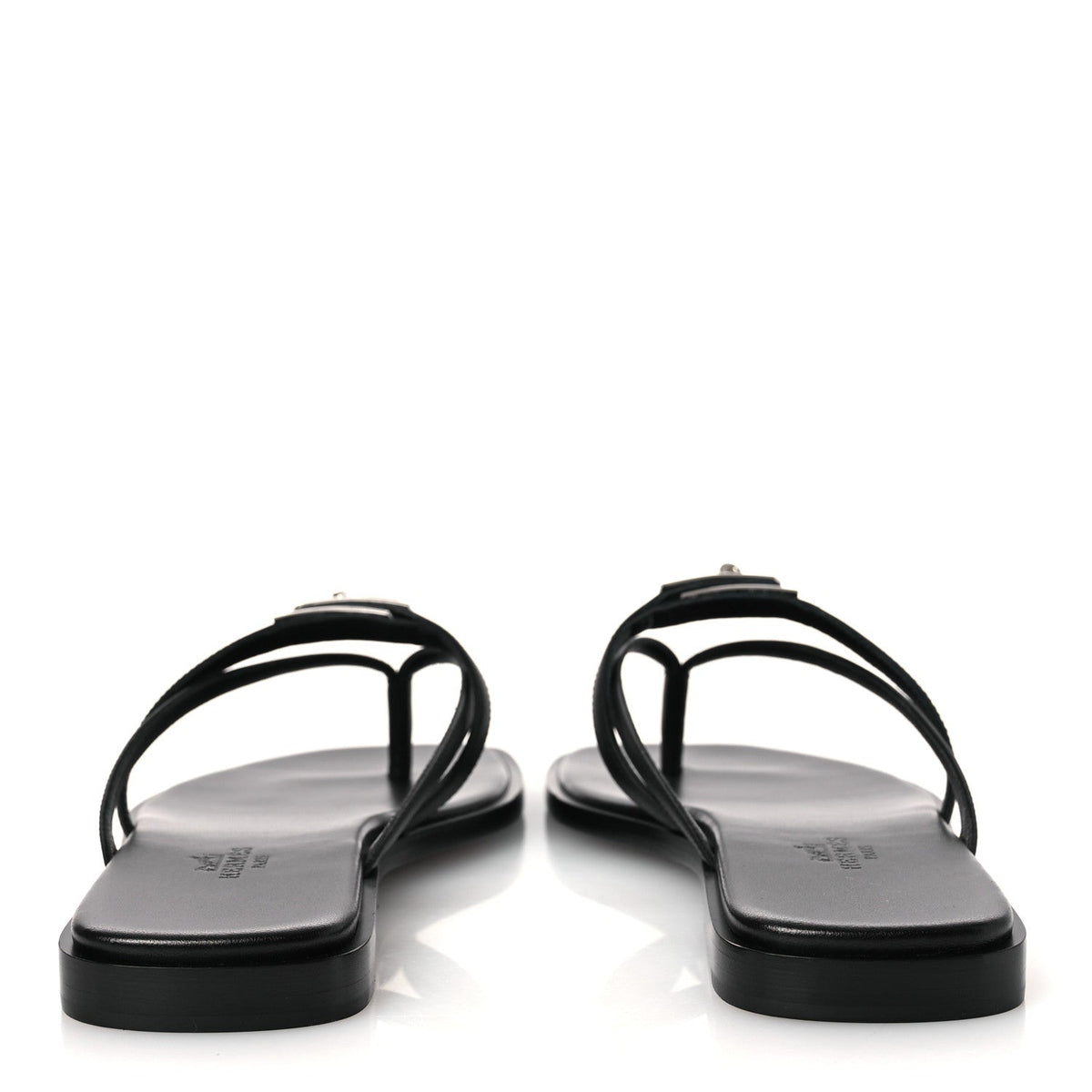 Calfskin Miss Sandals 37 Black wholesalehk.shop