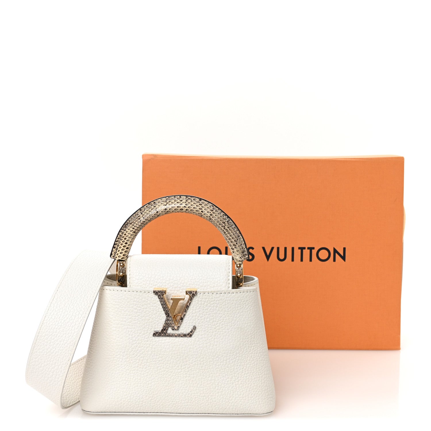 Taurillon Ayers Capucines Mini White Snow White £¨ Direct shipment via from wholesalehk.shop