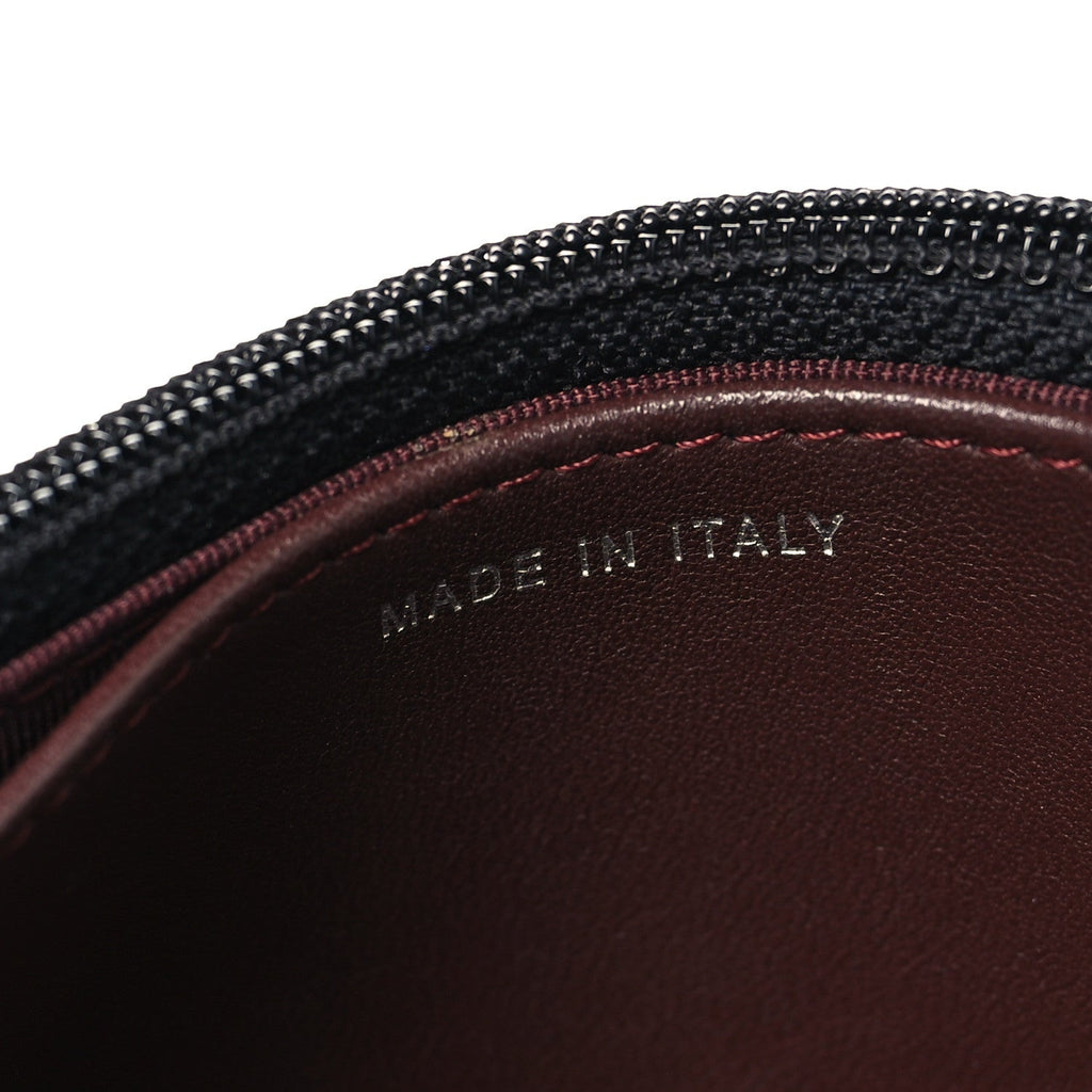 Lambskin Quilted Wallet On Chain WOC Black wholesalehk.shop