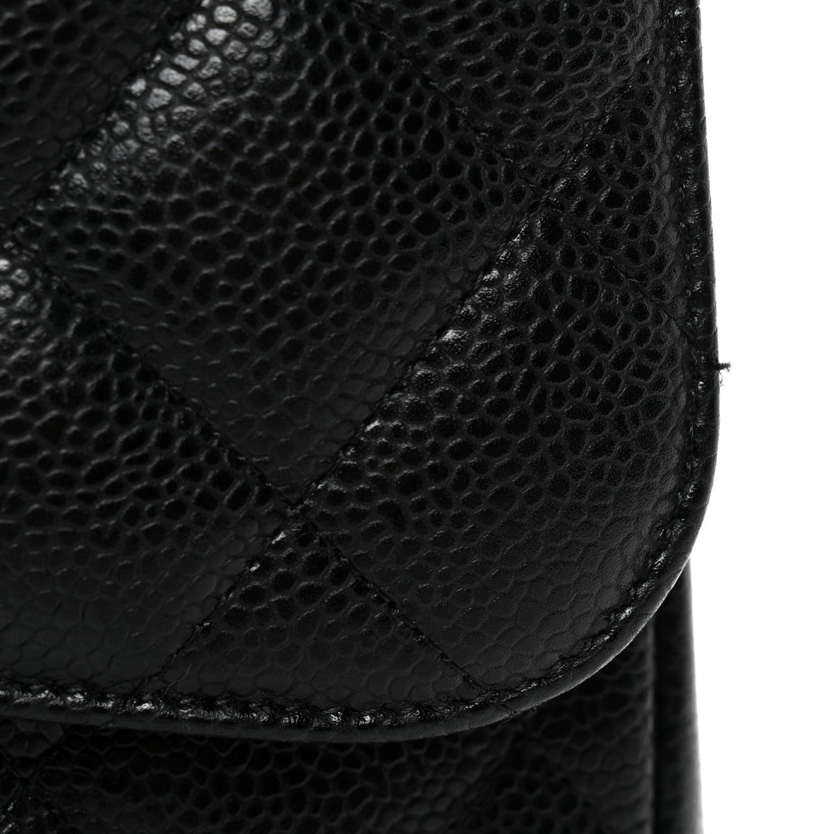 Caviar Quilted Jumbo Double Flap Black wholesalehk.shop