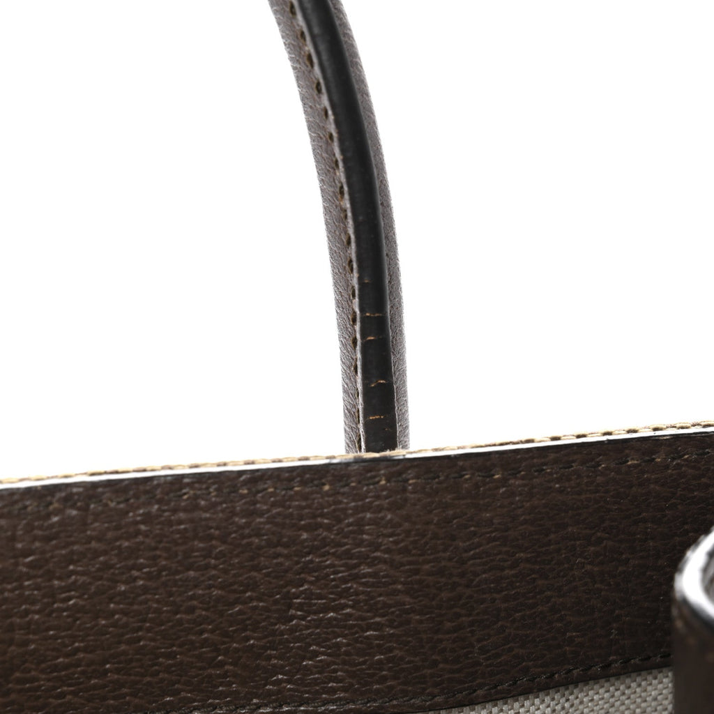 Monogram Jumbo GG Textured Dollar Calfskin Web Small Tote Bag Camel Ebony New Acero wholesalehk.shop