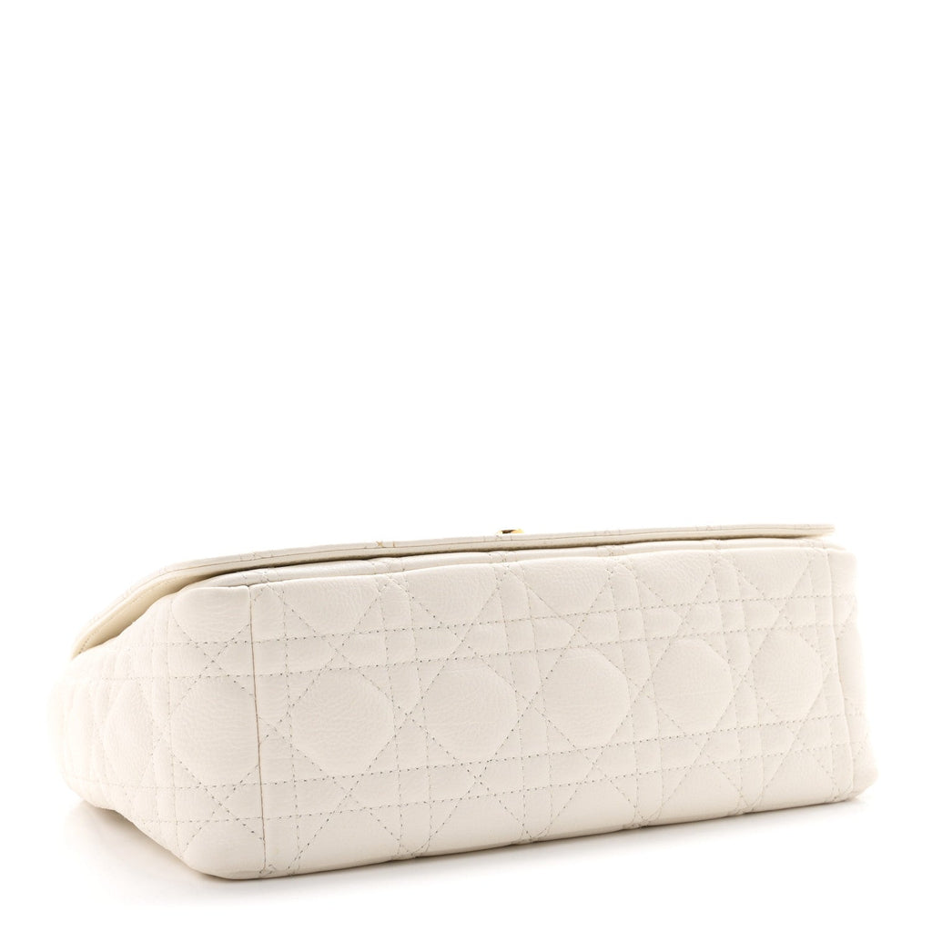 Supple Calfskin Cannage Medium Caro Bag Ivory wholesalehk.shop