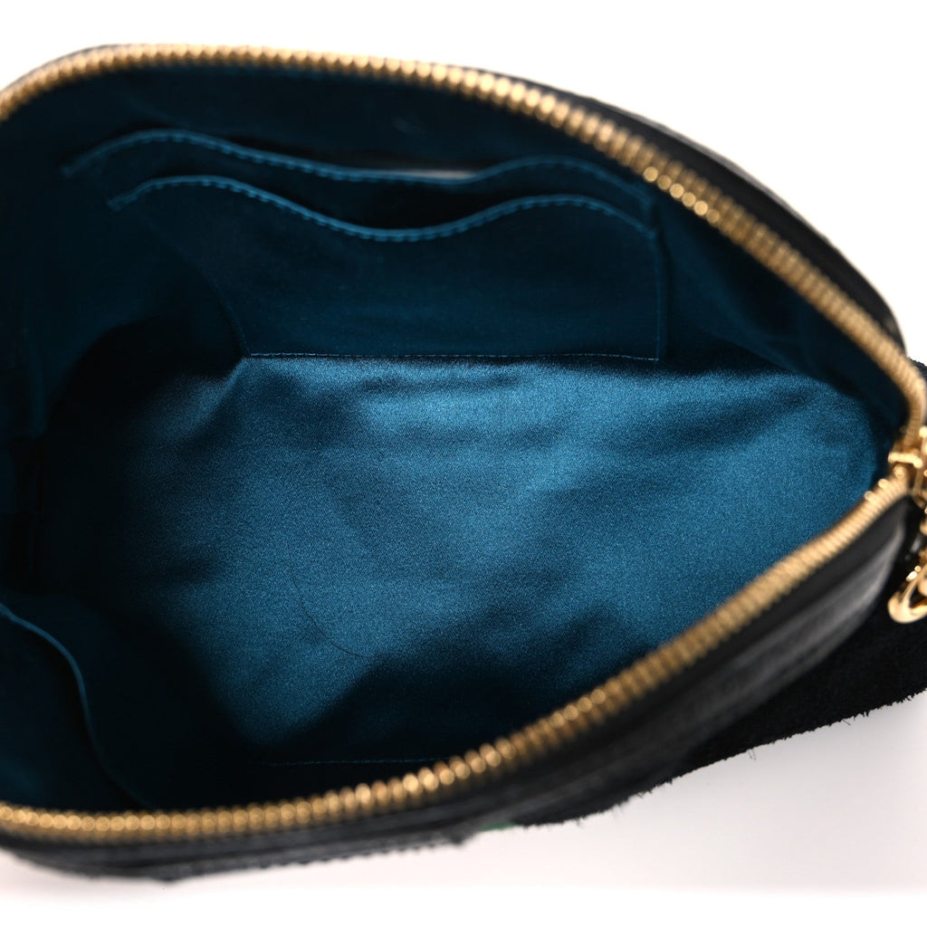Suede Patent Web GG Small Ophidia Dome Shoulder Bag Black wholesalehk.shop