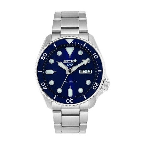 Seiko 5 Sports Automatic Analog Blue Dial Silver Steel Strap Watch For Men - SRPD51K1 wholesalehk.shop