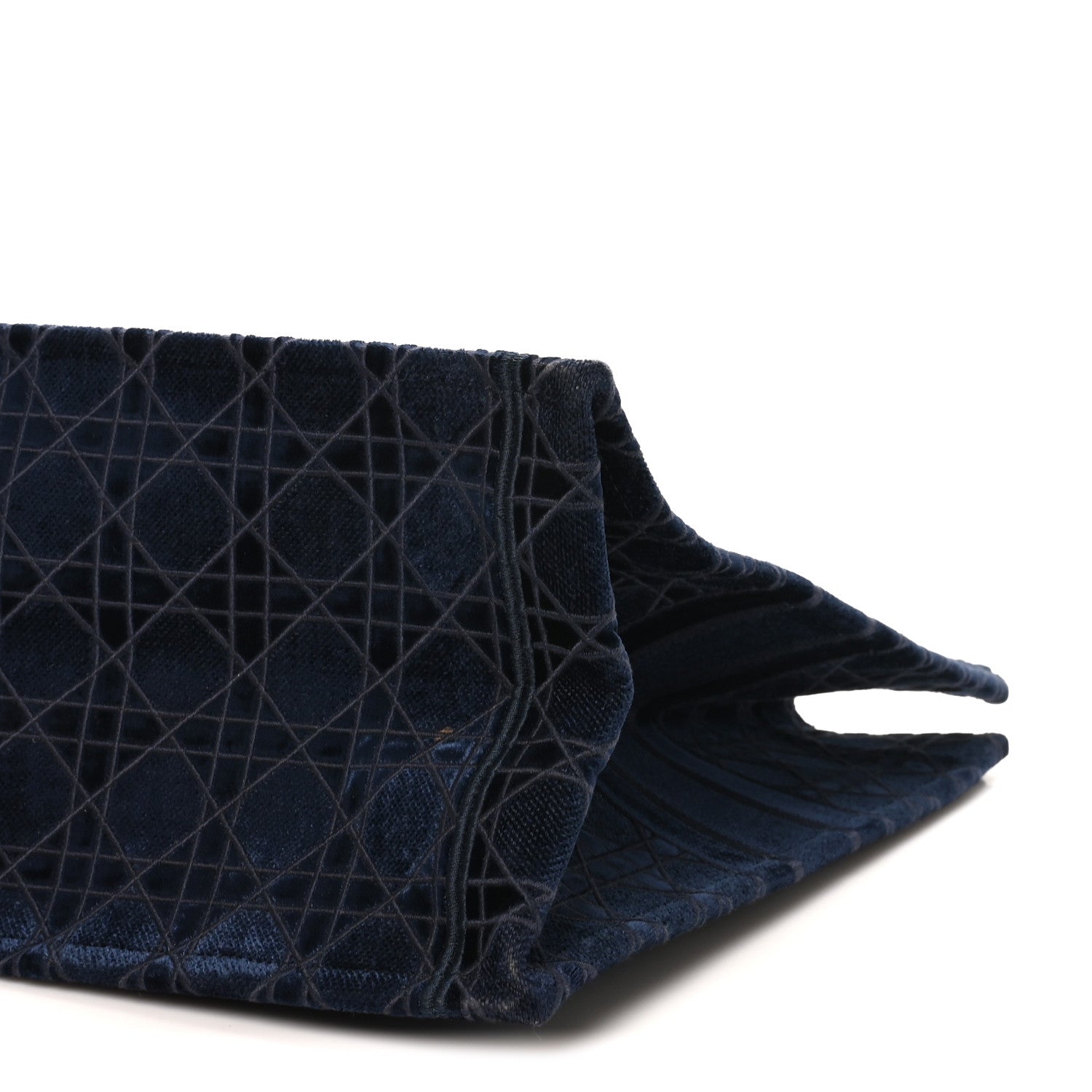 Velvet Cannage Large Book Tote Navy Blue £¨ Direct shipment via from wholesalehk.shop