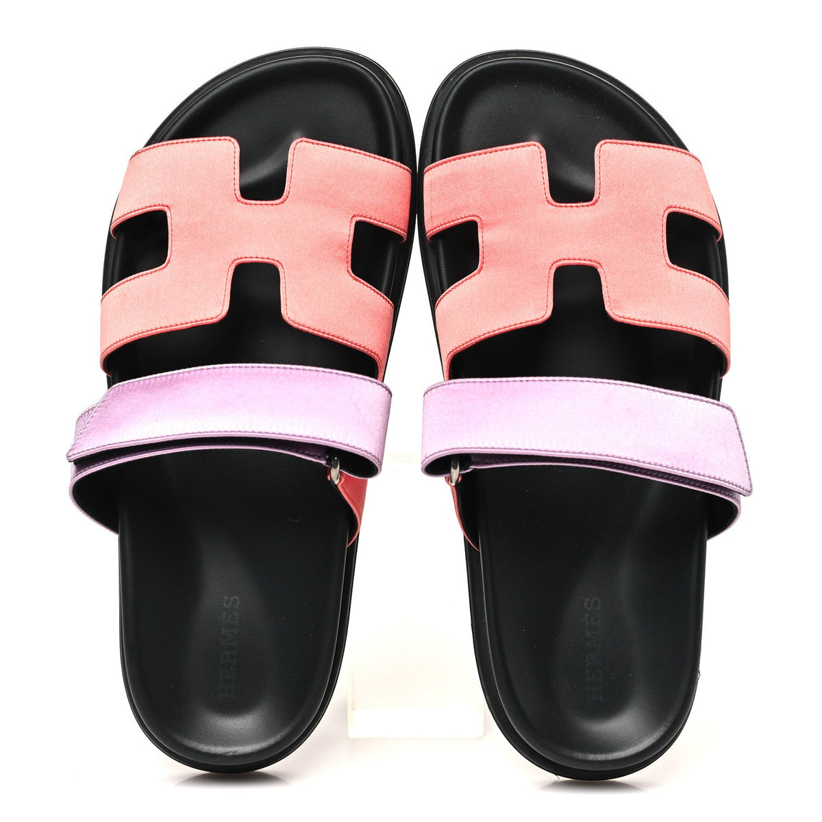Satin Crepe Chypre Sandals 37.5 Rose Peche Violet Petale wholesalehk.shop