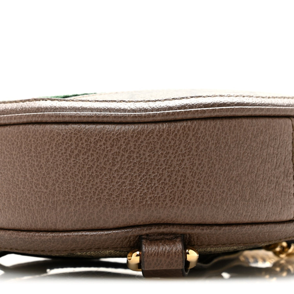 GG Supreme Monogram Web Mini Ophidia Round Backpack Brown wholesalehk.shop