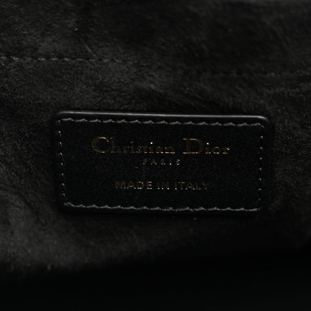 Calfskin Cannage Large The Lady 95.22 Black wholesalehk.shop