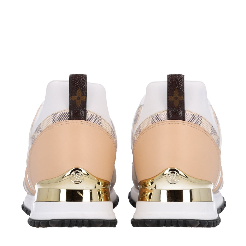 Calfskin Damier Azur Run Away Sneakers 40 White £¨ Direct shipment via from wholesalehk.shop
