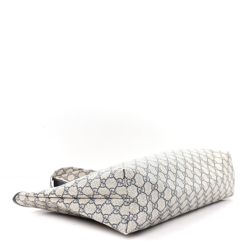 GG Plus Monogram Medium Signature Web Loop Tote Navy wholesalehk.shop