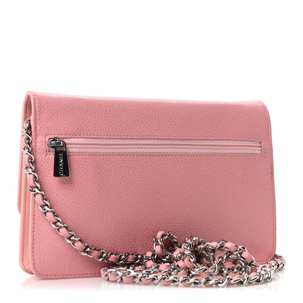 Caviar Timeless CC Wallet on Chain WOC Pink wholesalehk.shop