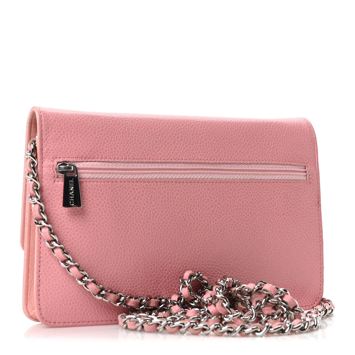 Caviar Timeless CC Wallet on Chain WOC Pink wholesalehk.shop