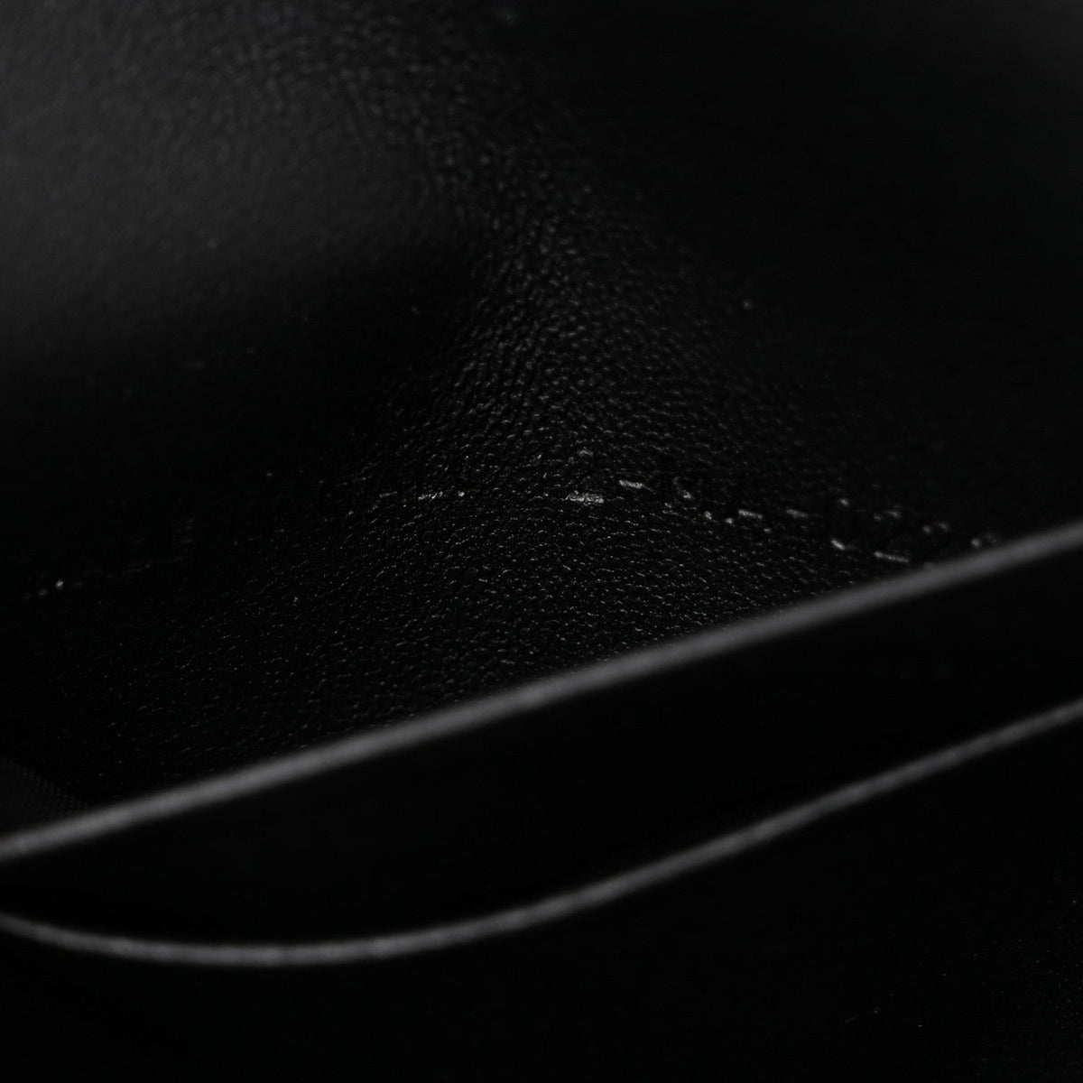 Supple Calfskin Caro Pouch with Chain Black wholesalehk.shop
