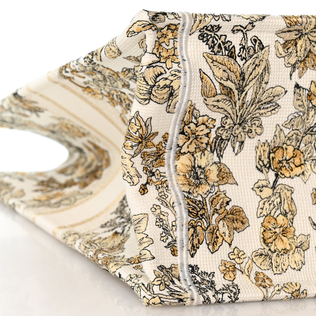 Canvas Embroidered Large Dioriviera Toile De Jouy Book Tote Gold £¨ Direct shipment via from wholesalehk.shop