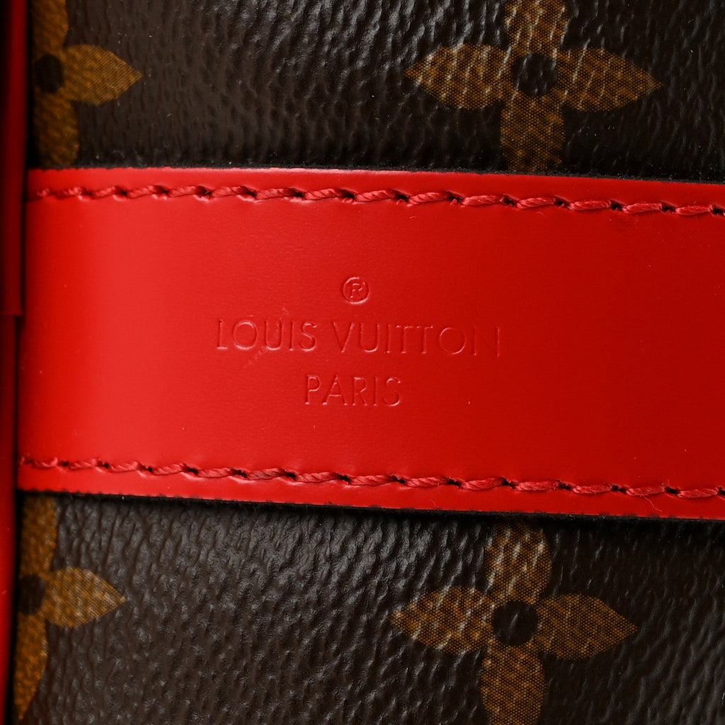Calfskin Monogram Keepall Bandouliere 50 Coquelicot wholesalehk.shop
