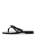 Calfskin Miss Sandals 37.5 Black wholesalehk.shop