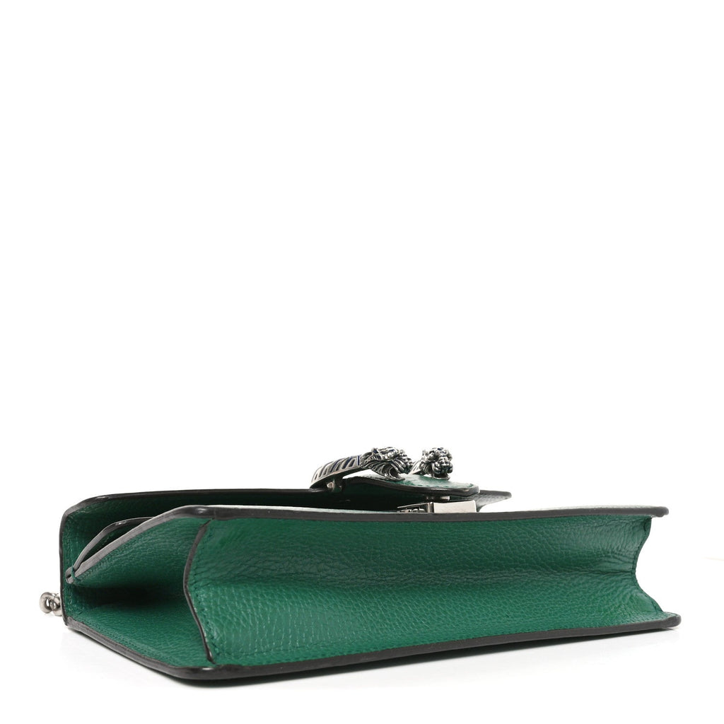 Dollar Calfskin Enamel Small Dionysus Shoulder Bag Emerald Electric Blue wholesalehk.shop