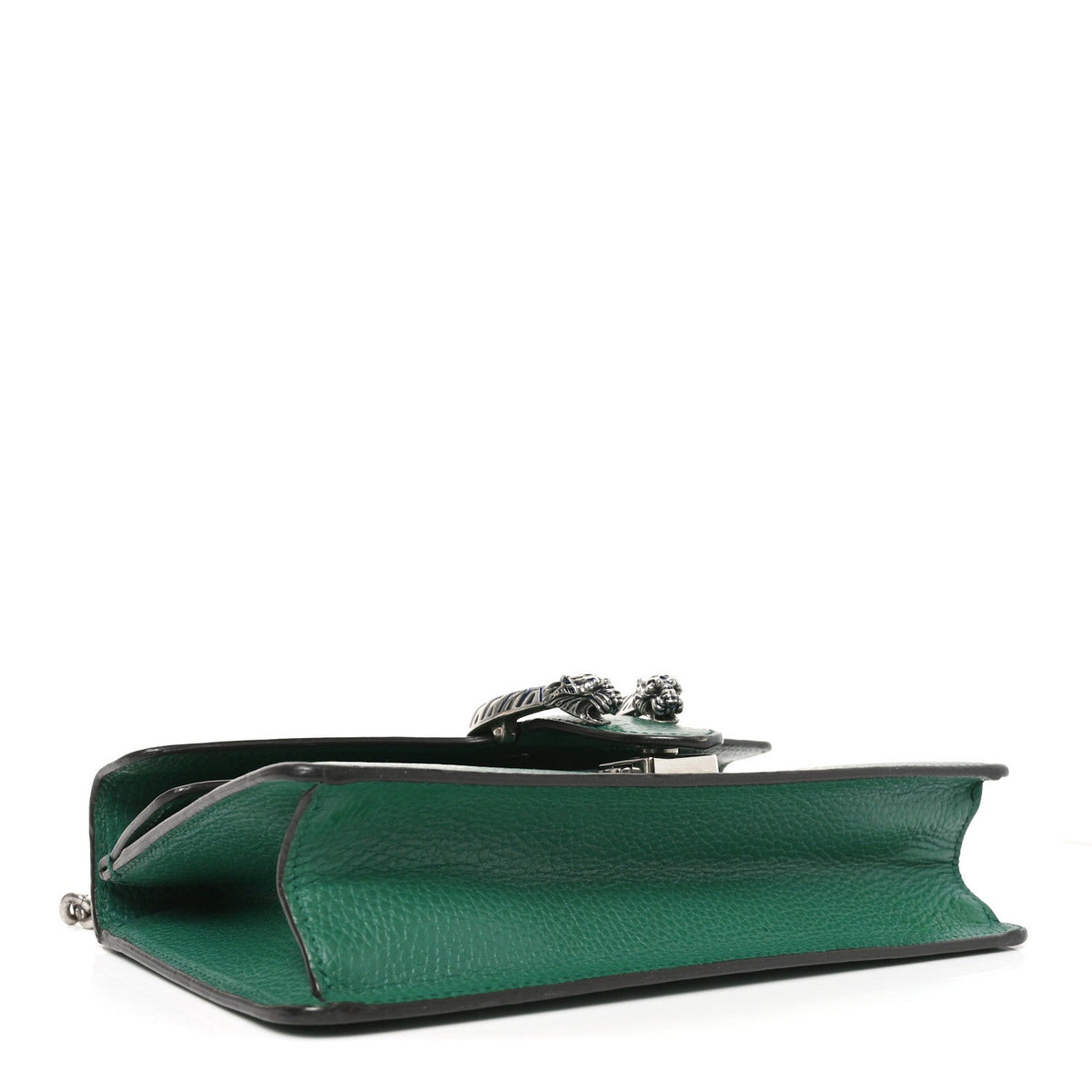 Dollar Calfskin Enamel Small Dionysus Shoulder Bag Emerald Electric Blue wholesalehk.shop