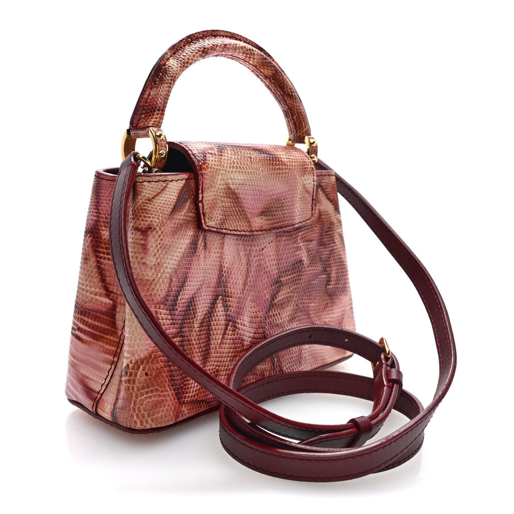 Lizard Mini Capucines Pink Multicolor £¨ Direct shipment via from wholesalehk.shop