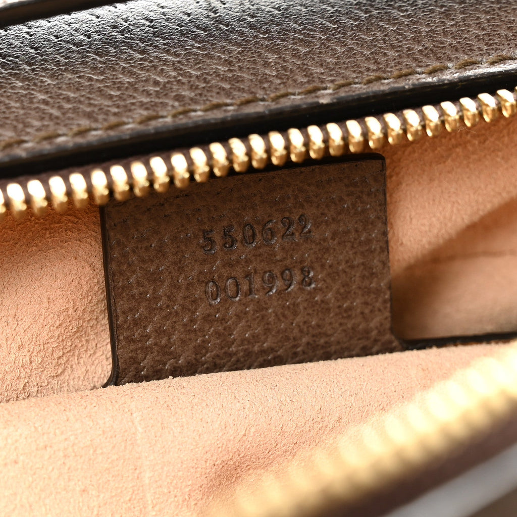 GG Supreme Monogram Web Small Ophidia Top Handle Shoulder Bag Brown wholesalehk.shop