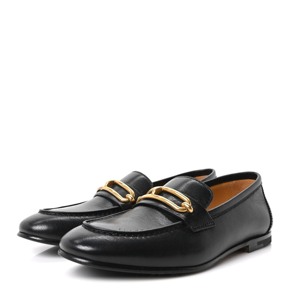 Calfskin Womens Colette Loafers 35 Black wholesalehk.shop