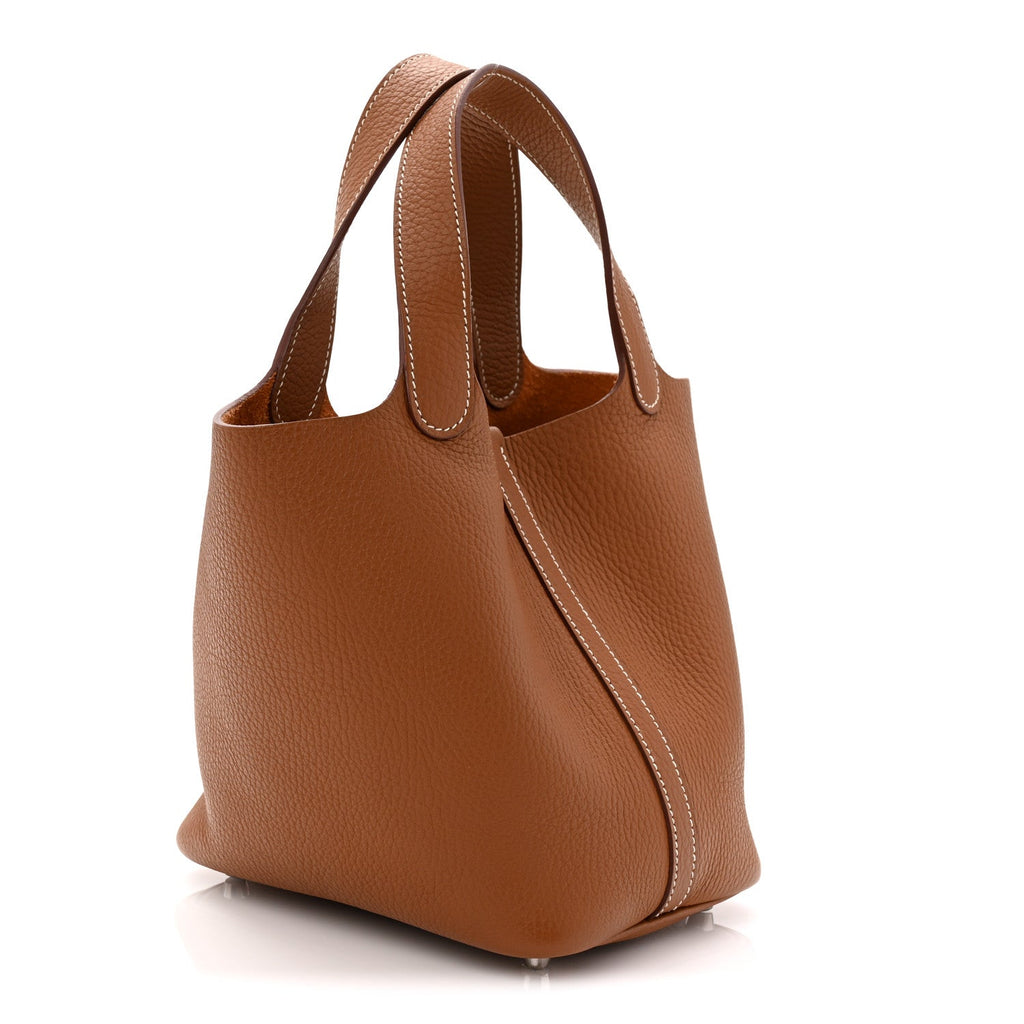 Taurillon Clemence Picotin Lock 18 PM Gold £¨ Direct shipment via from wholesalehk.shop