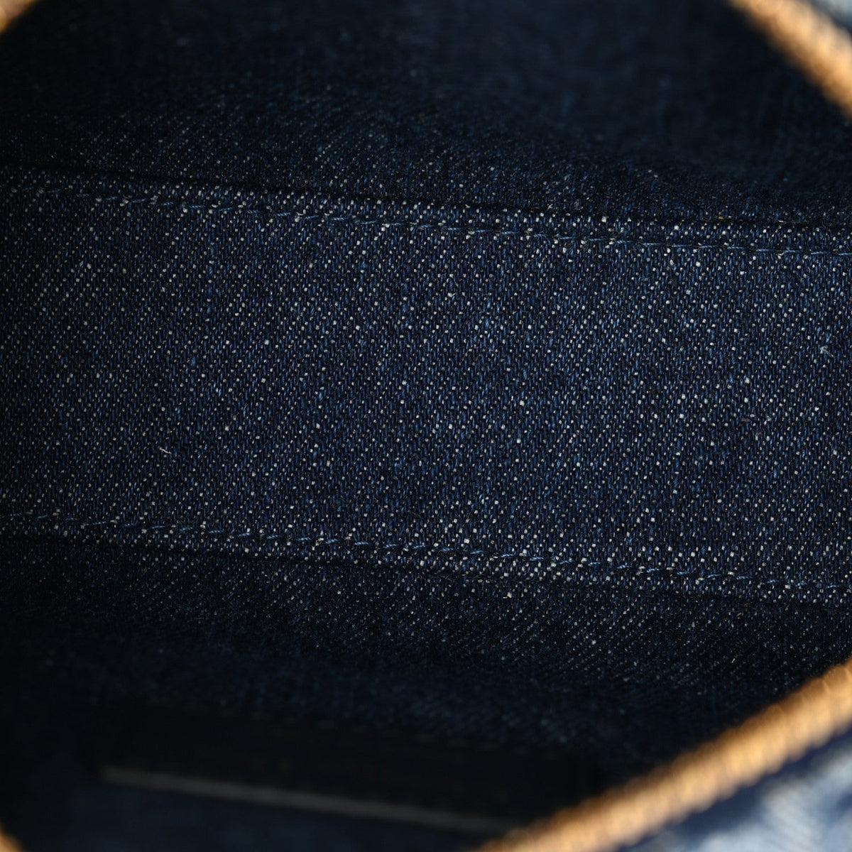 Denim Oblique Nano Groove 17 Bag Blue wholesalehk.shop