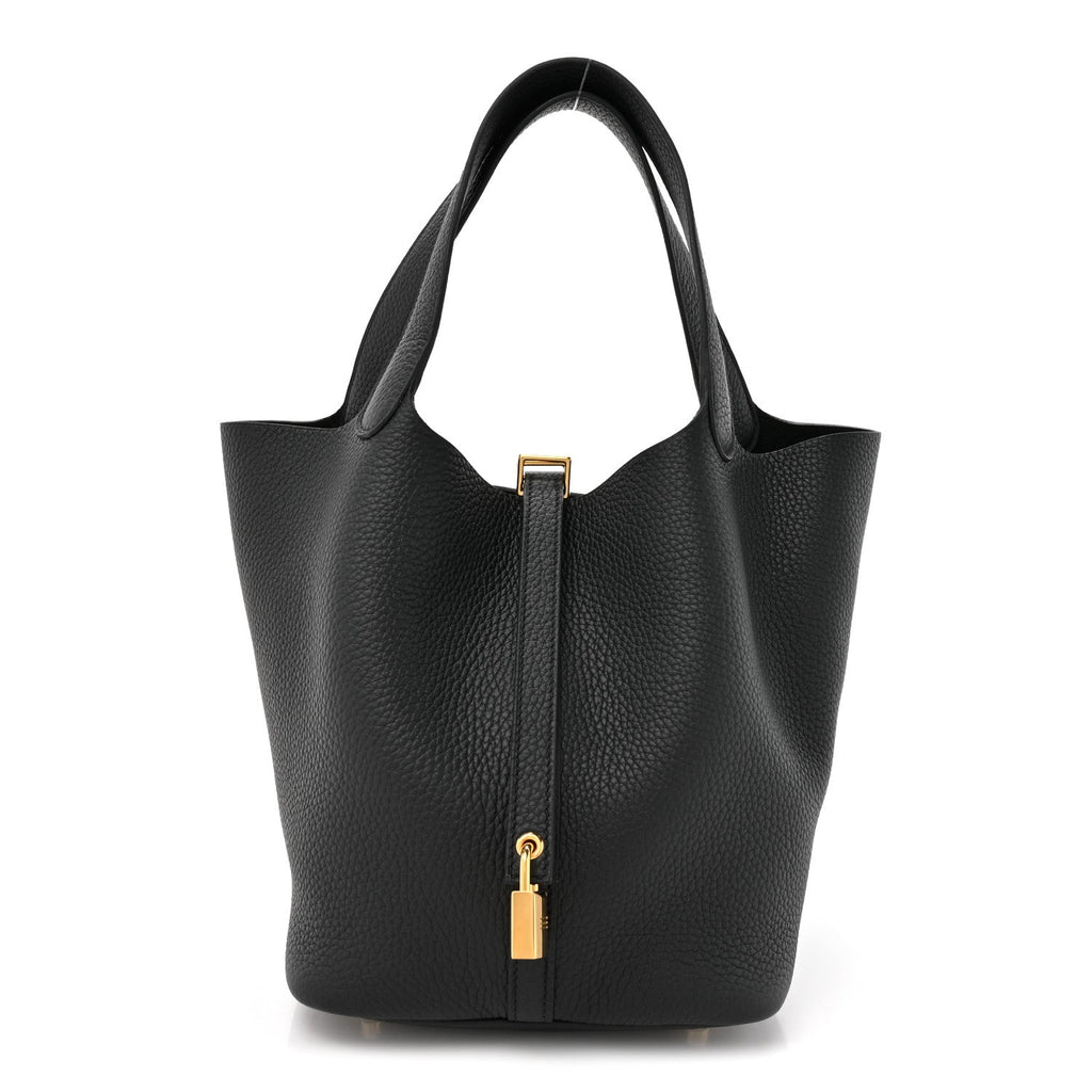 Taurillon Clemence Picotin Lock 22 MM Black £¨ Direct shipment via from wholesalehk.shop