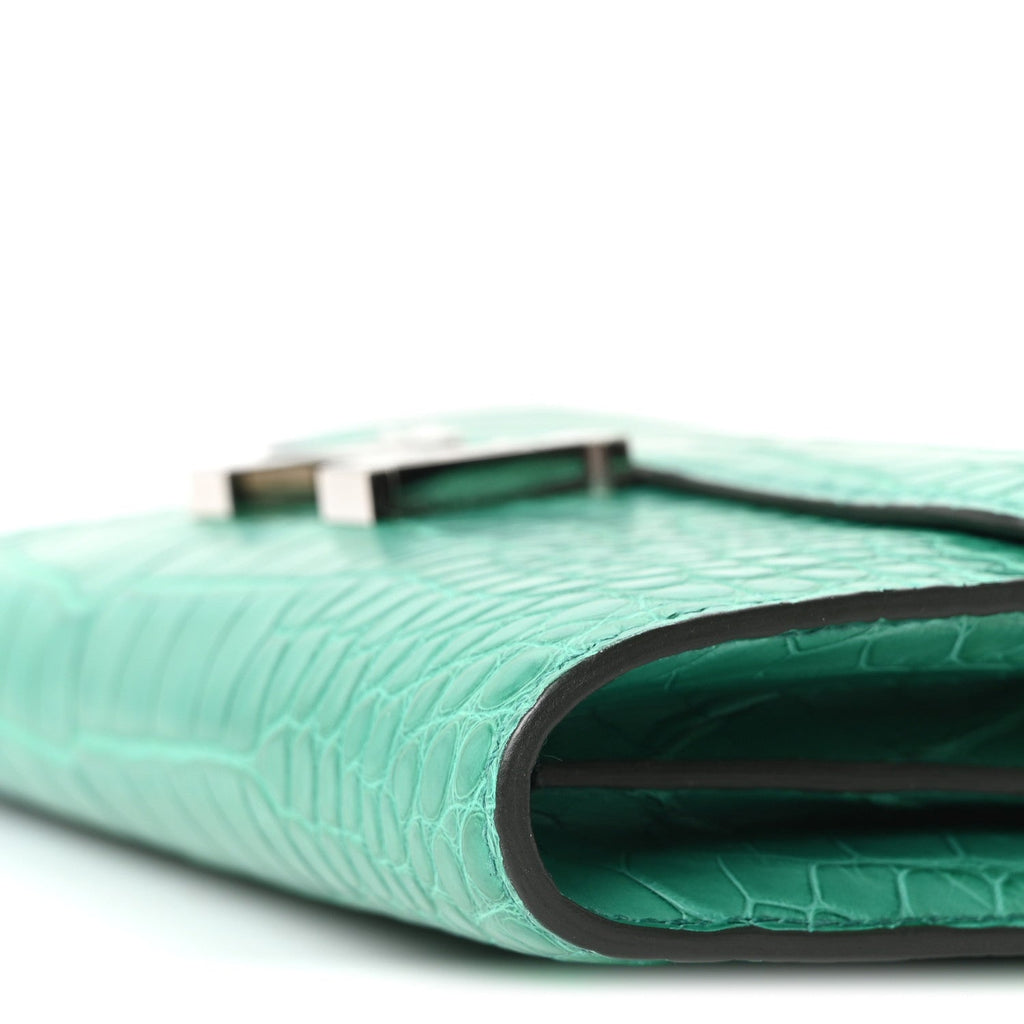 Matte Alligator Constance Long Wallet To Go Vert Jade £¨ Direct shipment via from wholesalehk.shop