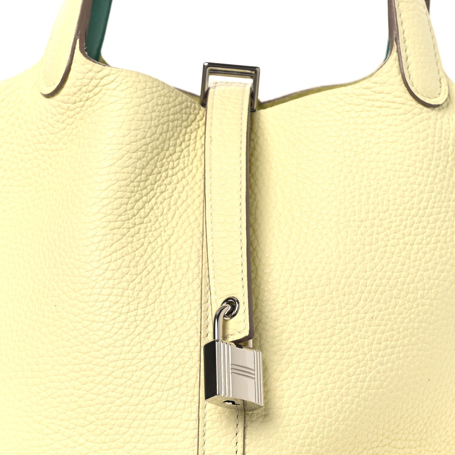 Taurillon Clemence Swift Eclat Picotin Lock 18 PM Jaune Milton Vert Vertigo £¨ Direct shipment via from wholesalehk.shop
