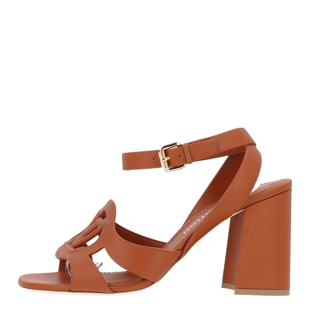 Calfskin LV Isola Sandals 40 Cognac £¨ Direct shipment via from wholesalehk.shop